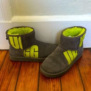 UGG Women's Classic Gray Mini Chopd Boot